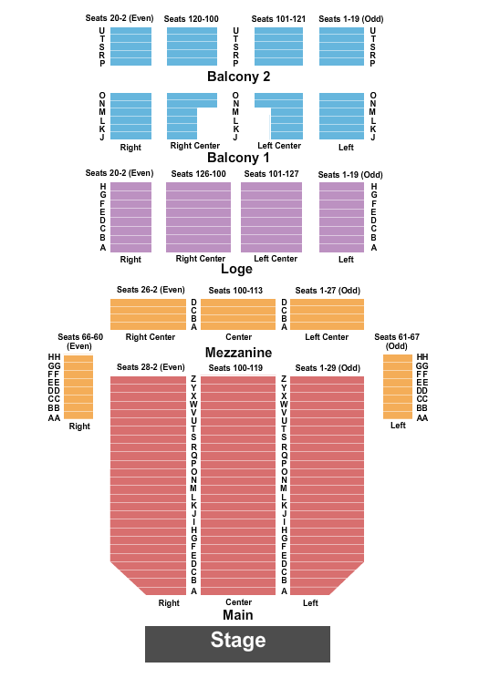 Fisher Theatre MJ Seating Chart